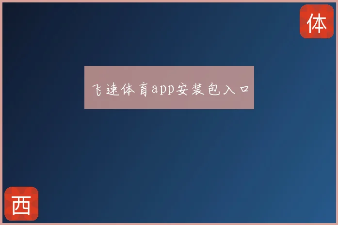飞速体育app安装包入口